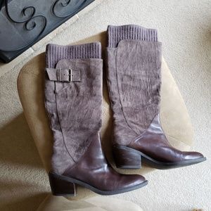 Franco Sorto Suede and Leather Boots Size 9